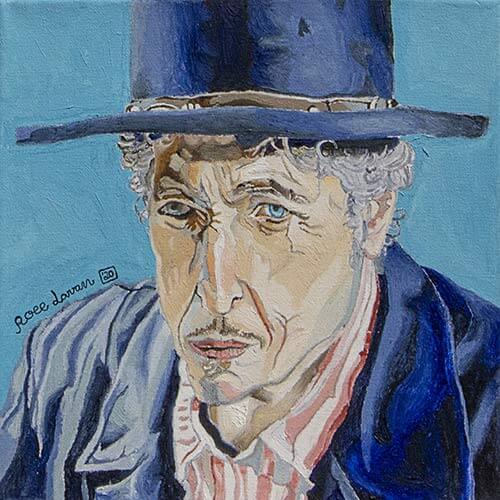 Portrait of Bob Dylan – Roee Lavan Art